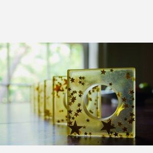 MCM Square Napkin Rings